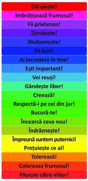 Sticker Scari - Indemnuri motivationale - 20 folii de 10x100 cm