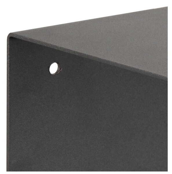 Raft dublu de perete din metal Actona Joliet, lățime 35 cm, negru
