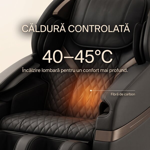 Fotoliu masaj GAIUS ULTRA PRO cu comanda vocala AI, Zero Gravity si in