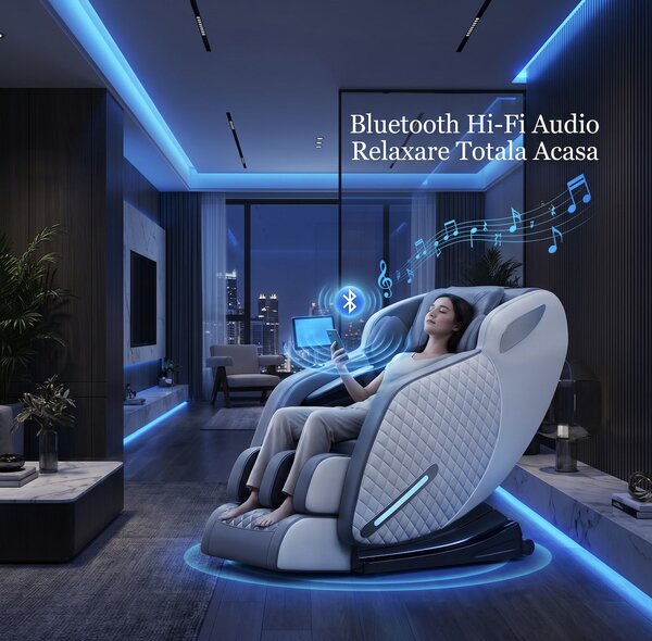 Fotoliu masaj IGNIUS cu AI Voice, SL-Track, Zero Gravity si airbag ful