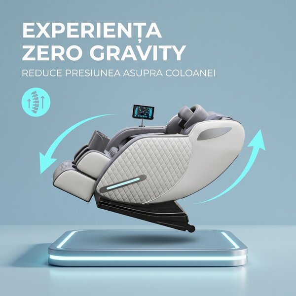 Fotoliu masaj IGNIUS cu AI Voice, SL-Track, Zero Gravity si airbag ful