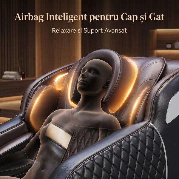 Fotoliu masaj IGNIUS cu AI Voice, SL-Track, Zero Gravity si airbag ful