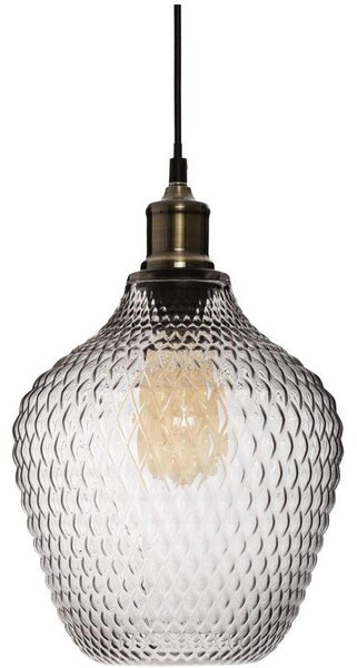 Plafoniera din sticlă OMAHA, 25 cm, culoare transparentă