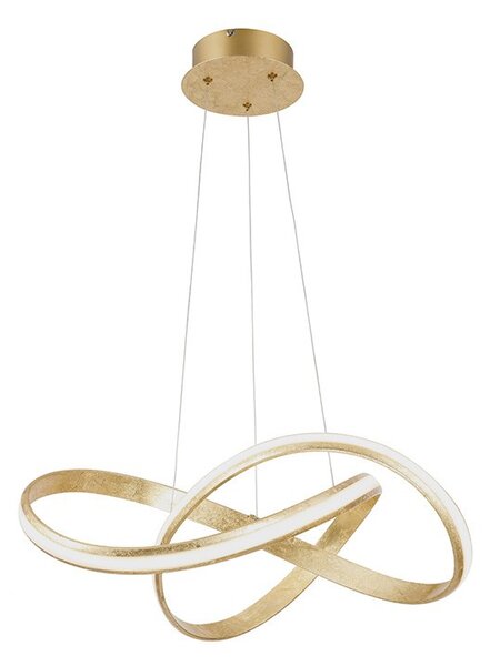 Lampă suspendată design auriu cu LED 60 cm - Belinda