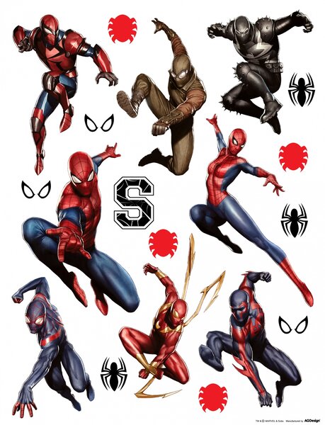 Sticker Spiderman si Spiderwoman - 65x85cm - DK1798