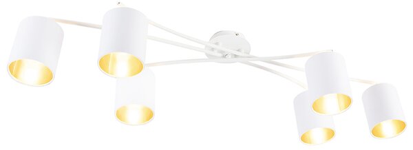 Plafoniera modernă albă cu 6 lumini - Lofty