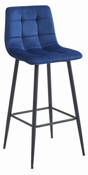 Scaun Bar Simon Catifea Albastra
