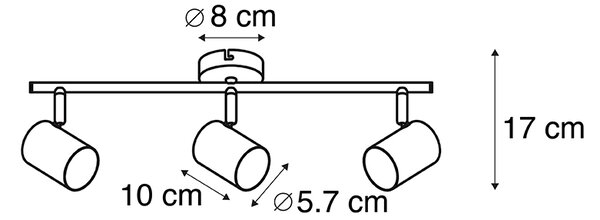 Spoturi inteligente negre reglabile, inclusiv WiFi GU10 - Jeana 3