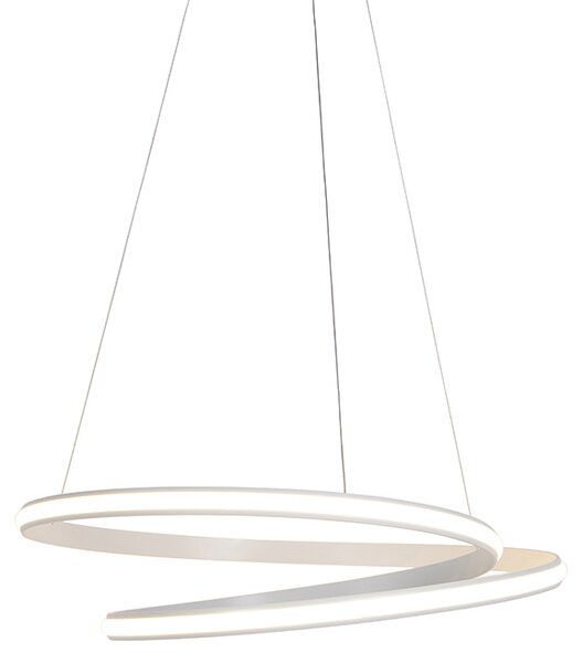Lampă suspendată modernă albă 74 cm cu LED reglabil - Rowan