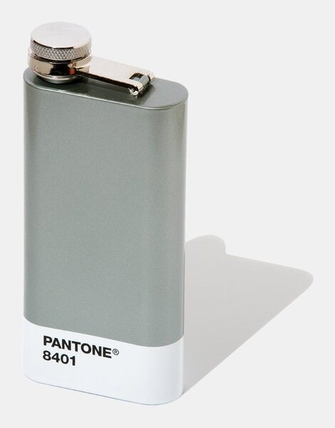 Sticlă de buzunar din oțel inoxidabil 150 ml Silver 8401 C – Pantone