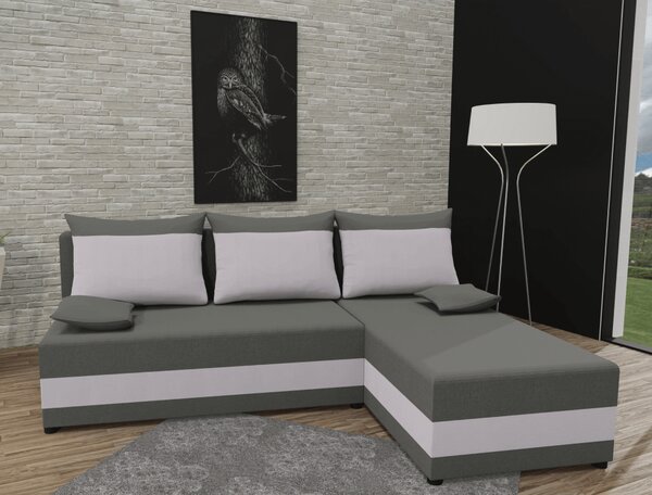 KONDELA Set de canapea universală, verde/gri deschis, PAGI COLţ UNI