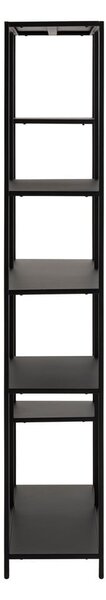 Bibliotecă neagră din metal 80x165 cm Newcastle – Actona