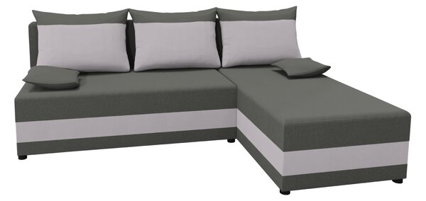 KONDELA Set de canapea universală, verde/gri deschis, PAGI COLţ UNI