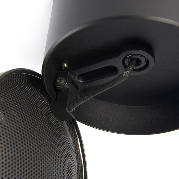 Set de 2 spoturi moderne negre rotunde reglabile - Go Nine