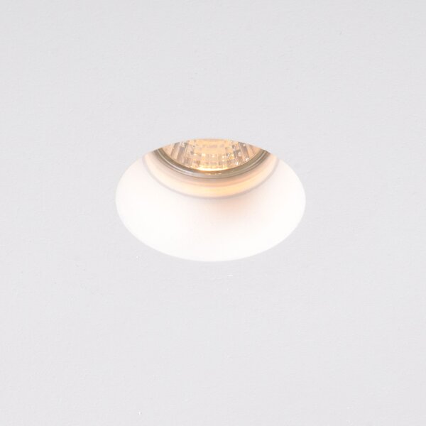 Spot încastrat inteligent alb 13cm rotund, inclusiv Wifi GU10 50mm - Gypsy