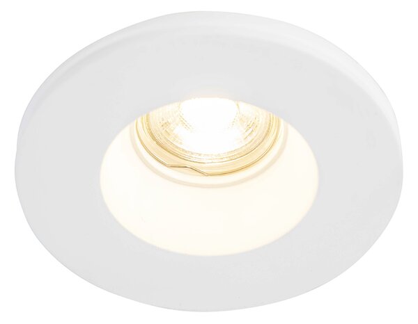 Set de 6 spoturi încastrate albe 13 cm rotunde - Gypsy Stucco