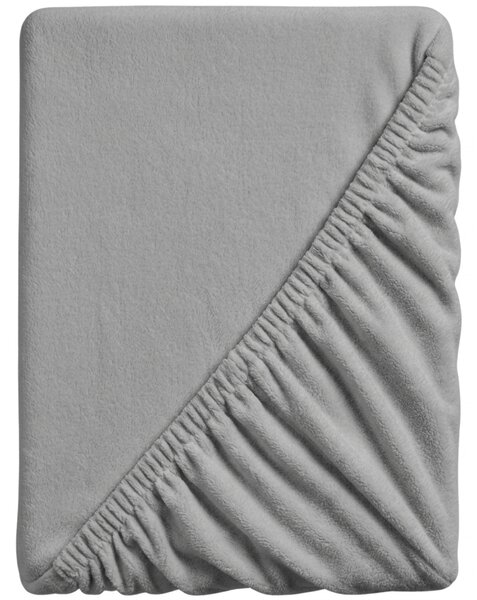 Cearsaf Cocolino microplus cu elastic SOFT 180x200 cm gri deschis