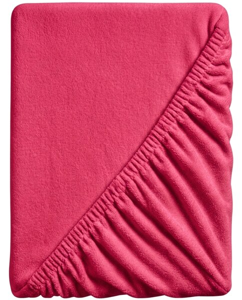 Cearsaf Cocolino microplus cu elastic SOFT 90x200 cm rosu