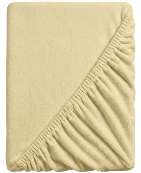 Cearsaf Cocolino microplus cu elastic SOFT 180x200 cm galben