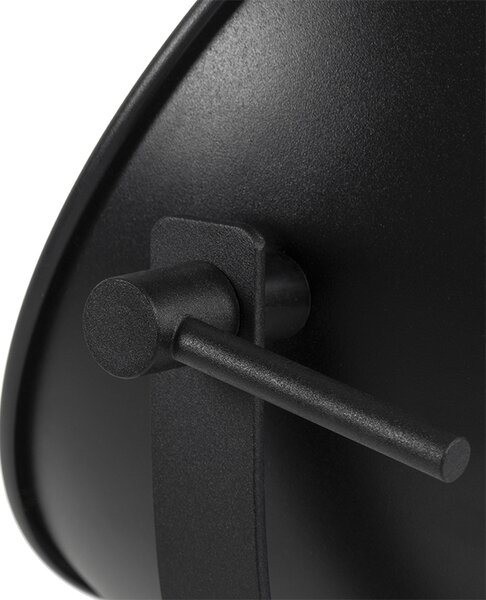 Lampă de masă neagră cu trepied auriu de 63,3 cm reglabil - Magnax