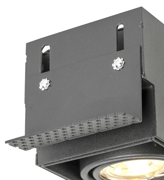 Spotlight inteligent îngropat negru incl. 2 Wifi GU10 Trimless - Oneon 2