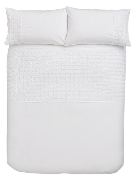 Lenjerie de pat din bumbac Bianca Origami, 135 x 200 cm, alb