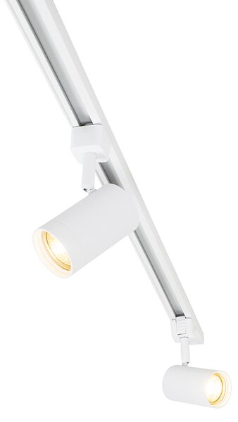 Sistem de iluminat pe șină modern cu 5 spoturi albe monofazate - Iconic Jeana