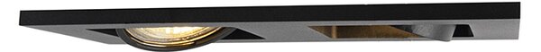 Spot încastrat inteligent modern negru incl. 2 Wifi GU10 - Qure