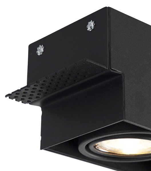 Spot încastrat inteligent modern negru fără ramă, incl. 3 GU10 Wifi - Oneon 3