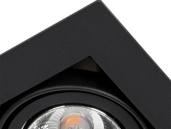 Set de 6 spoturi încastrate moderne negre reglabile - Oneon 70