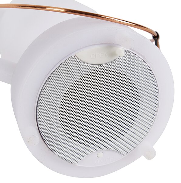 Lampă de masă albă IP44 incl. Difuzor bluetooth - Storm Music