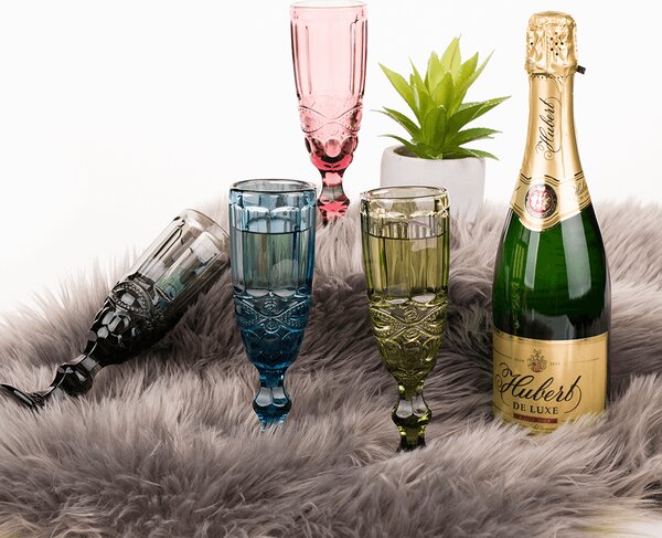 KONDELA Set de 4 pahare de şampanie, 150ml, SAVOY TIP 4