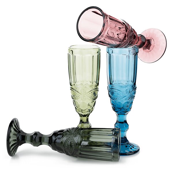 KONDELA Set de 4 pahare de şampanie, 150ml, SAVOY TIP 4