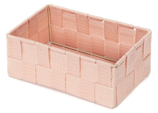 Organizator pentru baie Compactor Stan, 18 x 12 cm, roz