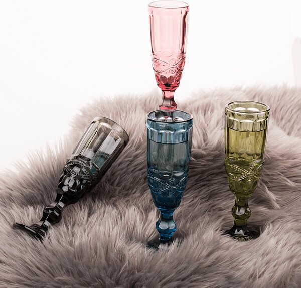 KONDELA Set de 4 pahare de şampanie, 150ml, SAVOY TIP 4