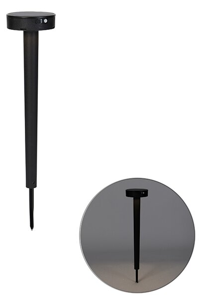 Design pin spot negru incluzând LED și dimmer IP55 solar - Fiorina