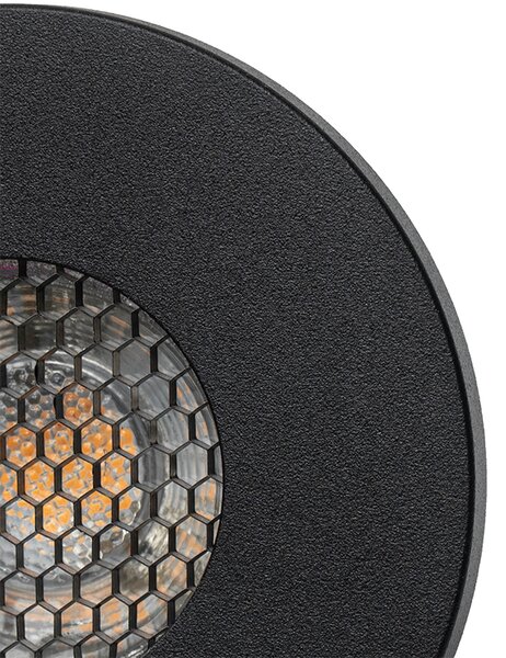 Set de 6 spoturi încastrate moderne pentru baie negre IP54 - Shed Honey