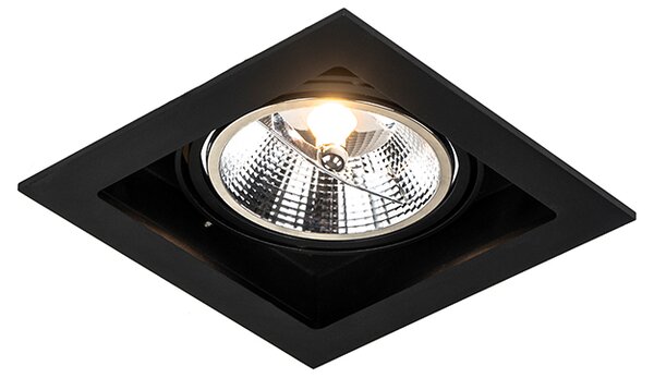 Spot modern îngropat negru 18 cm reglabil - Artemis 111