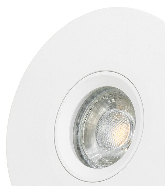 Set 6 becuri Spot modern încastrat alb 12 cm - Buco