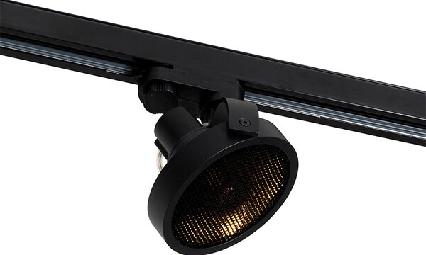 Spot trifazic modern negru - Master 111 Honey