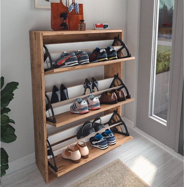 Pantofar Start 25, 18 perechi, culoare Pin, 110x70x24 cm