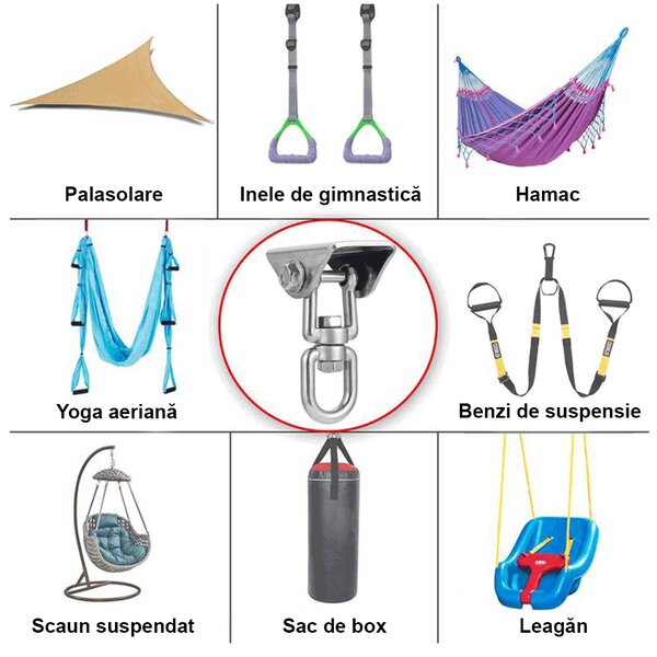 KONDELA Set de montare balansoar IDON
