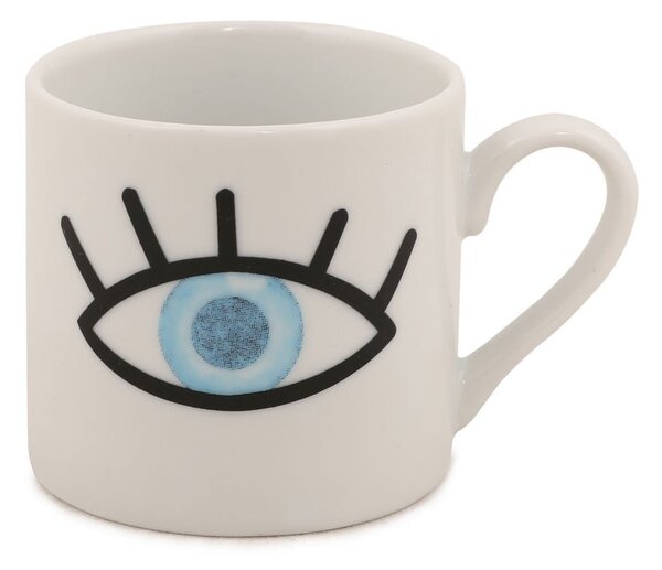 Set 2 cești cu farfurioară Kütahya Porselen Eyes, 90 ml