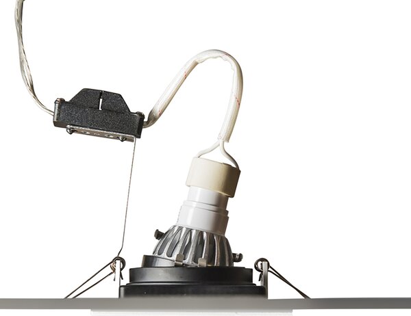 Spot încastrat inteligent alb, incl. WiFi GU10 reglabil - Carree