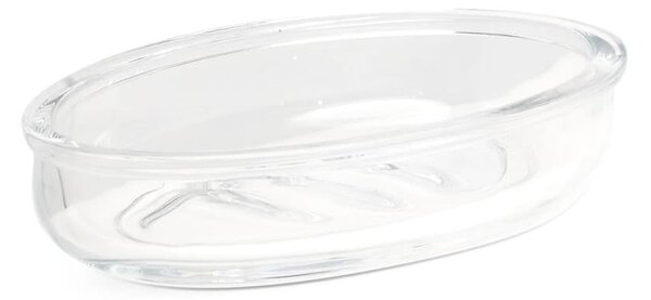 Sapuniera din sticla, Clear Transparent, L14,8xl9,5xH3 cm