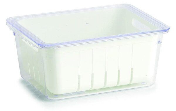 Cutie depozitare pentru frigider, din plastic, Freeze Alb, L22,5xl17,5xH10 cm