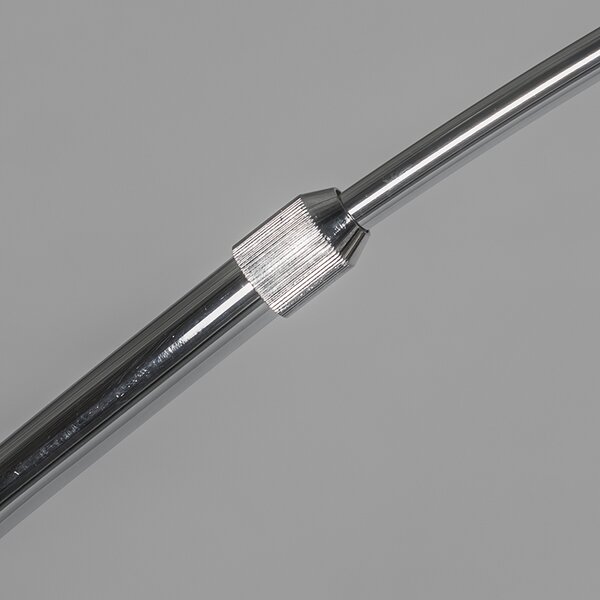 Lampa arcuită modernă cromată reglabilă fără abajur