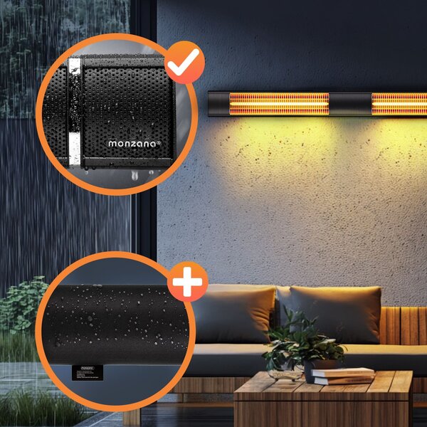 Deuba Radiator radiant 3000 W - negru