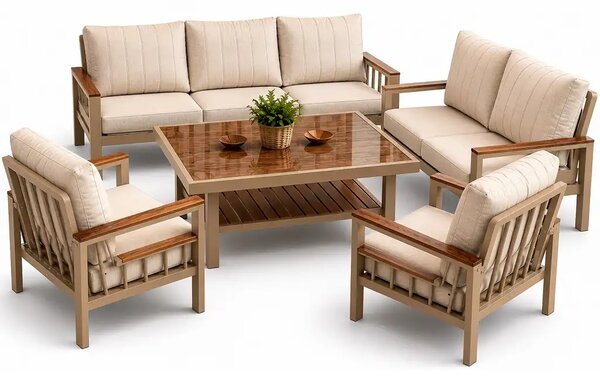 Set de canapea din 5 piese,terasa,gradina,living