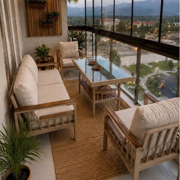 Set de canapea din 5 piese,terasa,gradina,living